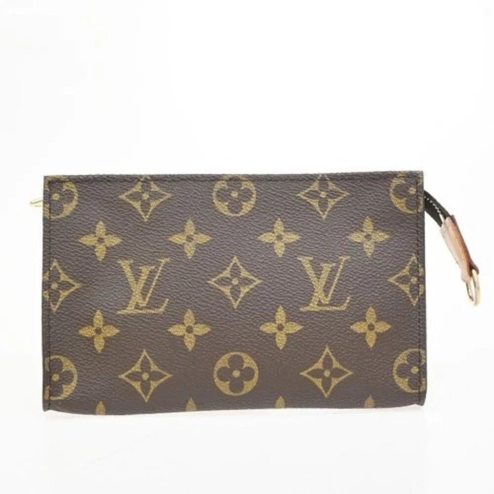 LOUIS VUITTON LV Bucket PM Clutch Pouch Bag Monogram Leather France 05EG202